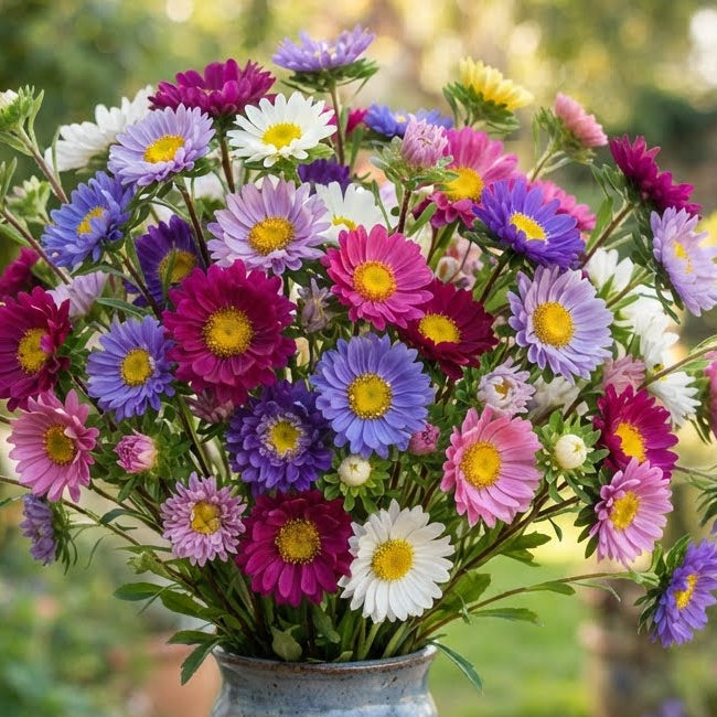ASTER 'Single Rainbow Mix' seeds
