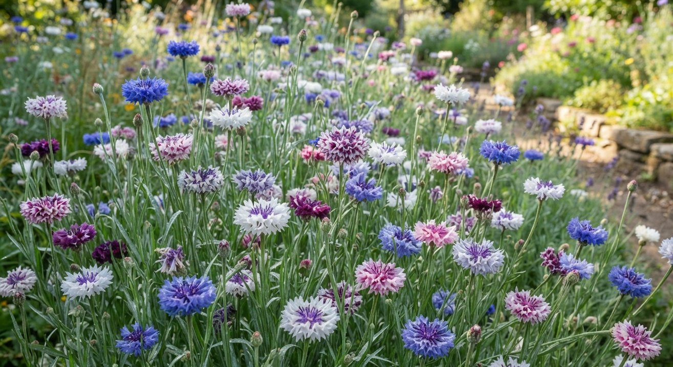 CORNFLOWER 'Double Frosty Mix' seeds