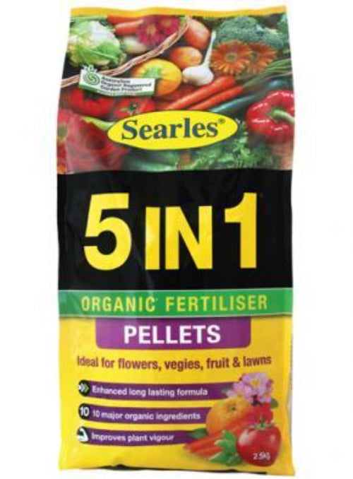 Searles 5IN1 Fertiliser Pellets 2.5kg *Organic*