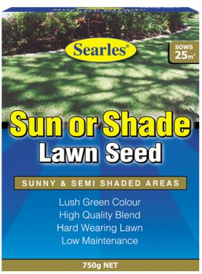 Searles Lawn Seed Sun or Shade 750g